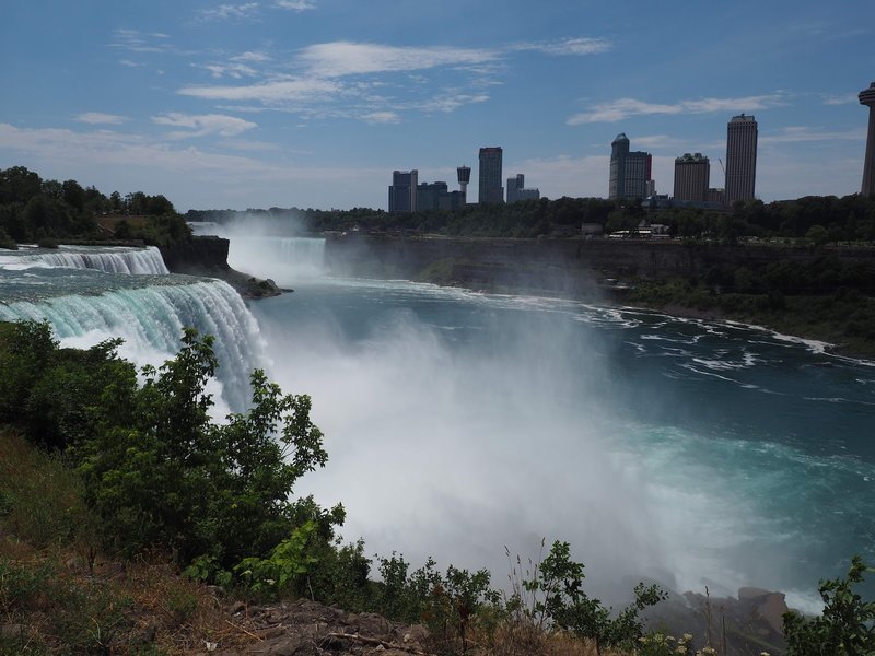 Niagara Falls USA poolt vaadatuna
